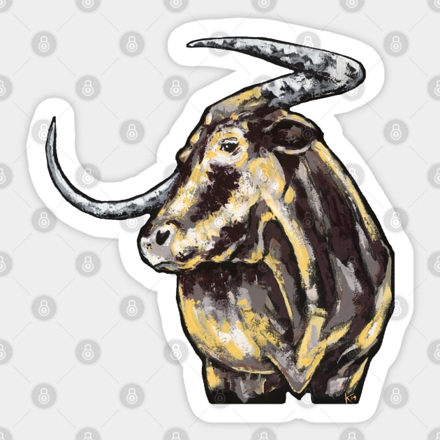 Texas Longhorn Sticker by konnijensen